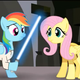 Illustration for article titled Finn Jake solve marriage disputes on emAdventure Time/em and Ponies re-enact the Star Wars Trilogy